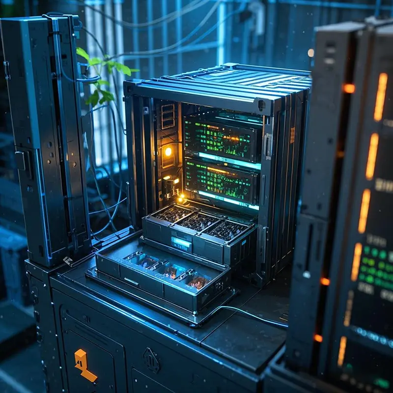 Sistema di tubazioni industriali della sala computer