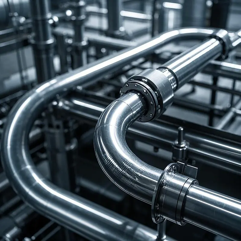 Tubo in acciaio inossidabile per l'industria chimica