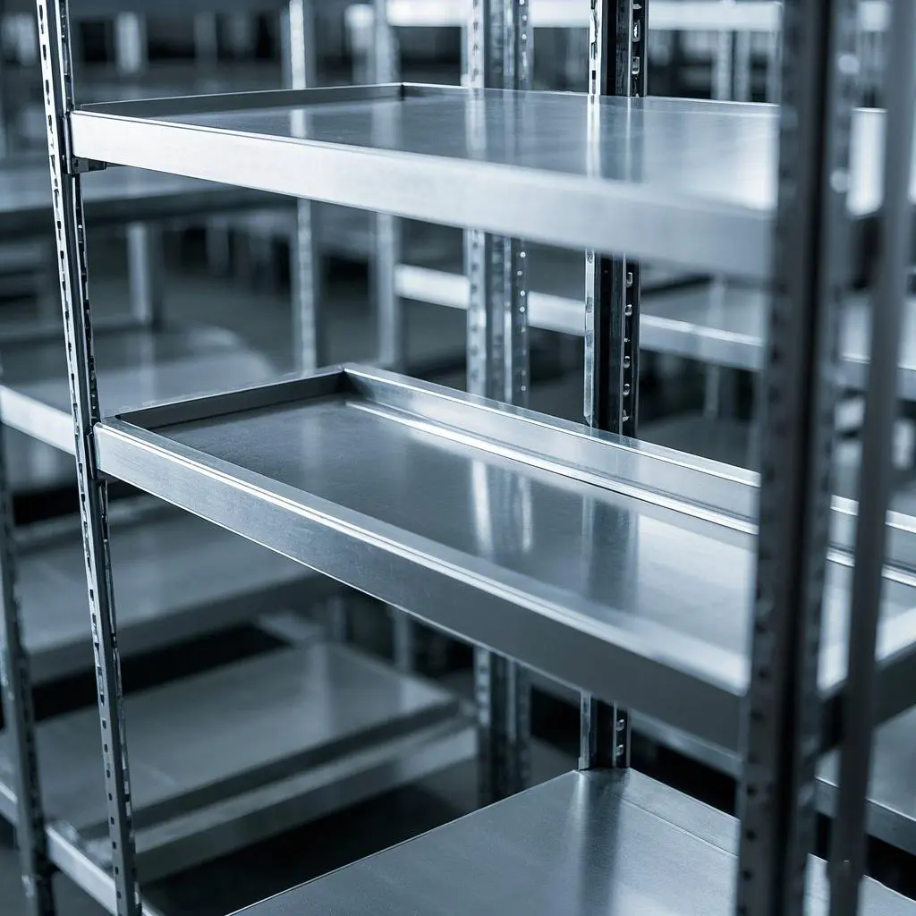 Tubo per scaffalature in acciaio inossidabile